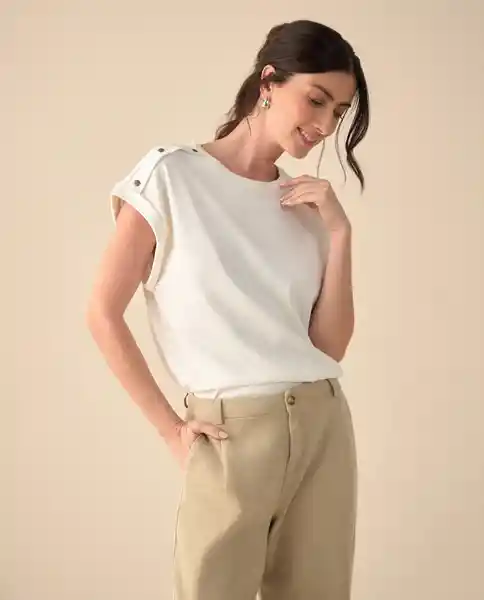 Camiseta Blanco 0 Claro Talla XL 601G001 Esprit