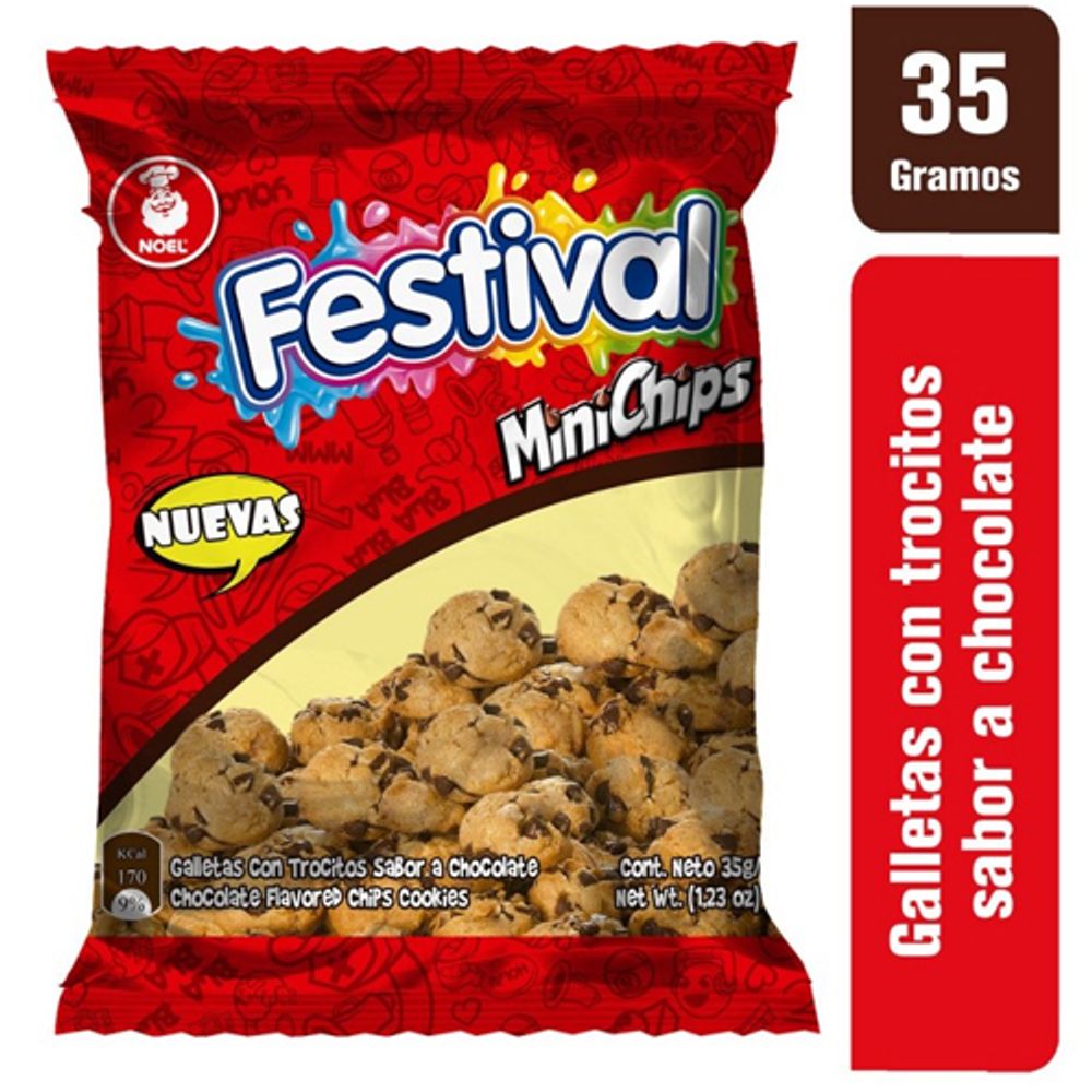 Festival Mini Chips Galletas Chocolate 35g