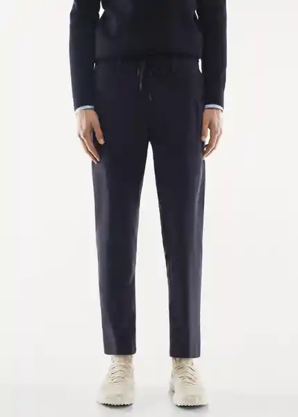 Pantalón Fisac Navy Talla 44 Hombre Mango