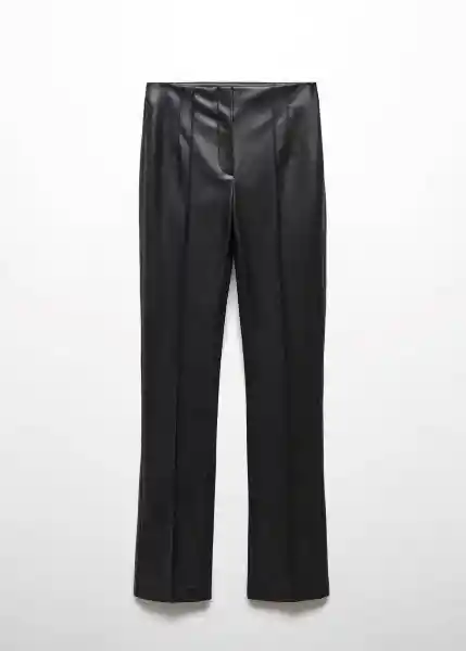 Pantalón Jazzy Negro Talla 38 Mujer Mango