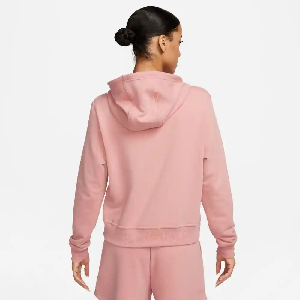 Nike Camiseta One Df Fz Hoodie Lbr Rosado Mujer S