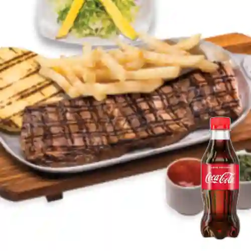 Combo Churrasco Asado con Papas + Coca-Cola 250 ml