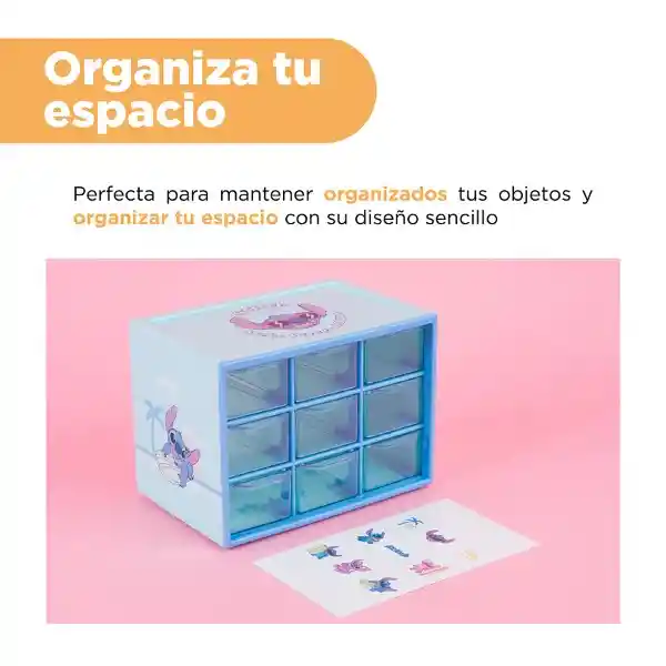 Gabinete de Almacenamiento 9 Cajones Serie Disney Stitch Miniso