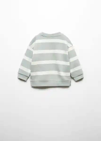 Sudadera Lines Niños Agua Talla 70 Mango