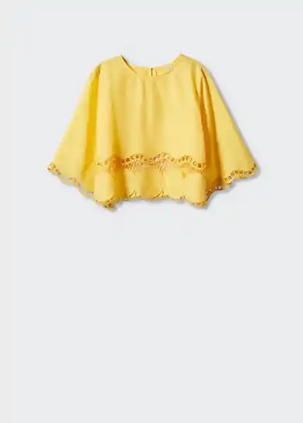 Blusa Sun Amarillo Talla M Mujer Mango