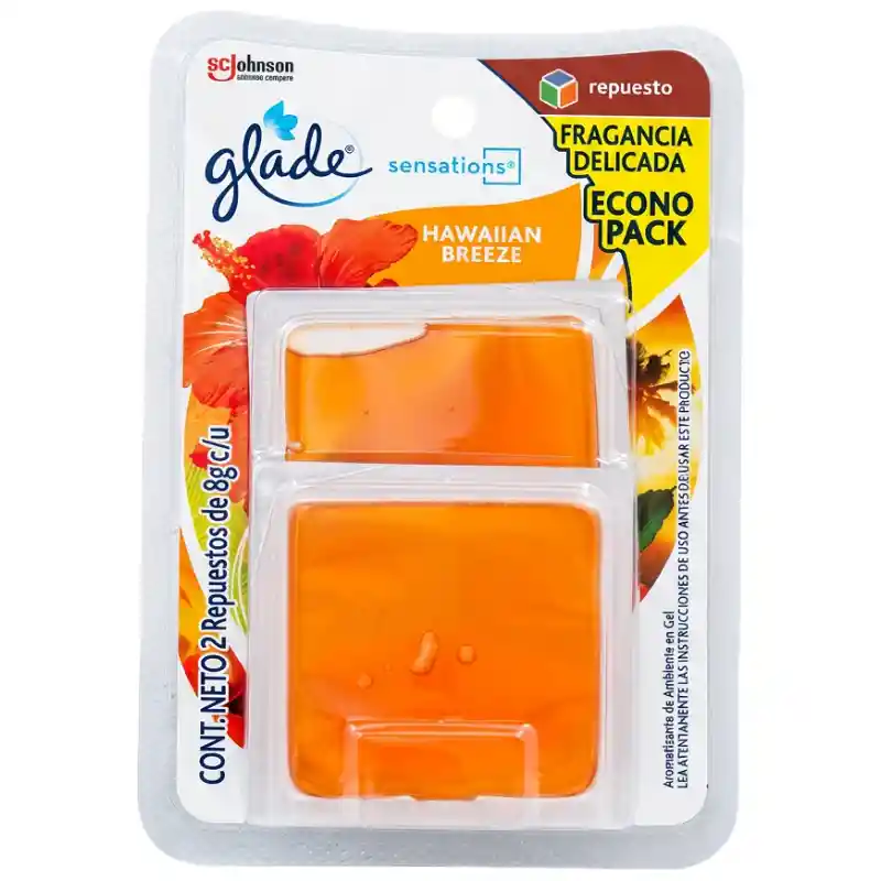 Glade Ambientador de Repuesto en Gel Hawaiian Breeze