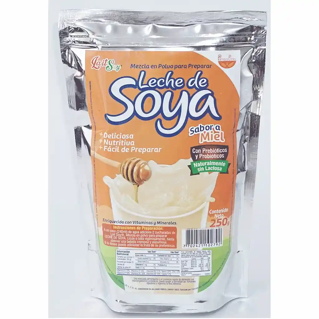 Lait Soy Leche de Soya Sabor a Miel