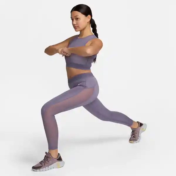 Nike Leggings W Np Df Mr 7/8 Mesh Morado T. S Ref: FN4981-509