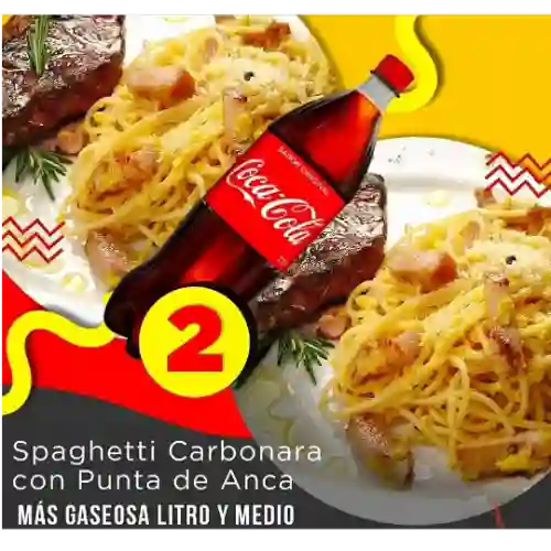 Combo Pasta Carbonara con Punta