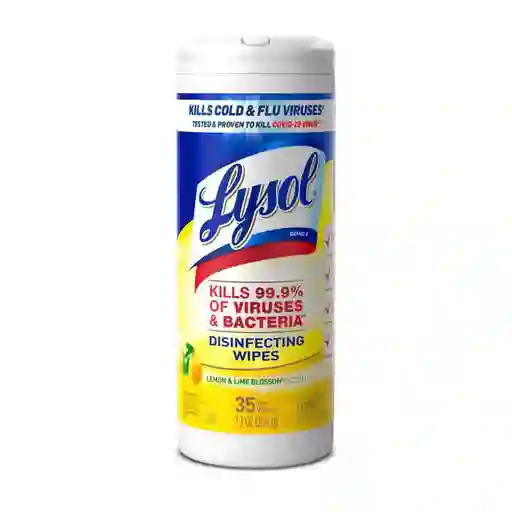 Lysol Toallita Desinfectante Limón