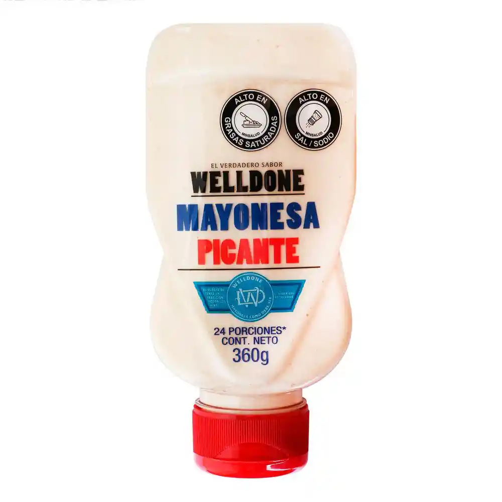 Mayonesa Welldone Picante (360 Gr)