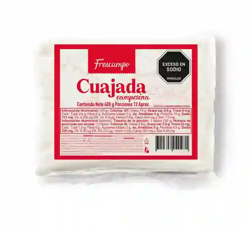 Queso Cuajada Frescampo Queso Fresco Semiblando Semigraso (400 Gr)