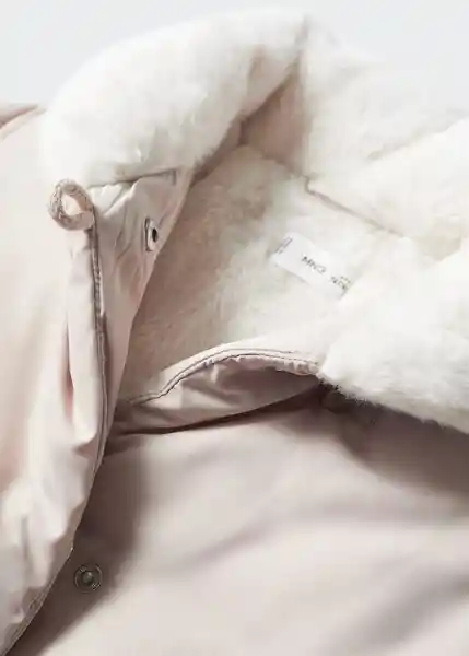 Abrigo Anorak Kira Beige Talla 61 Niños Mango