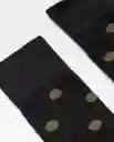 Medias Dots Negro Sombrío Ultraoscuro Talla 10-12 Chevignon