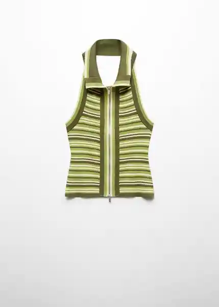 Top Bella Verde Talla L Mujer Mango