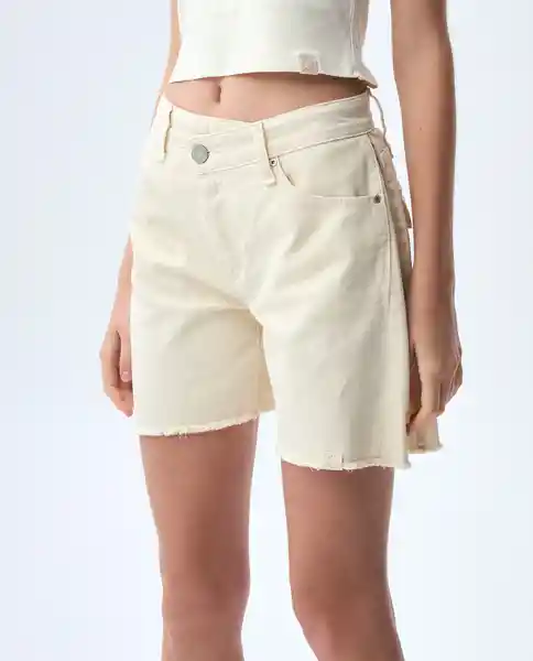 Short Mujer Crudo Talla 10 651G000_CRU110606 Americanino