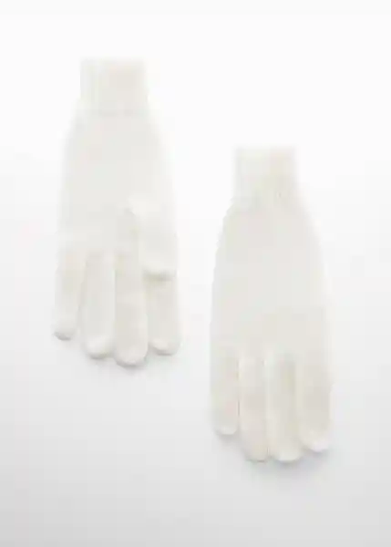 Guantes Perla Crudo Talla 99 Mujer Mango