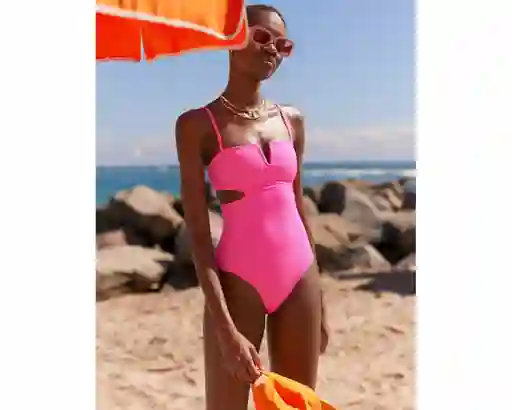 Traje de Baño Aerie Rosado Talla LARGE American Eagle