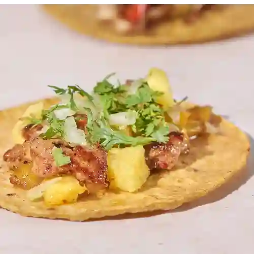 Taco Pastor X3 + Coca Cola
