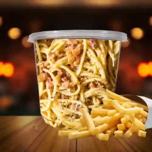 Contenedor Espaguetis a la Carbonara