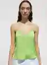 Top Rachy Verde Talla L Mujer Mango