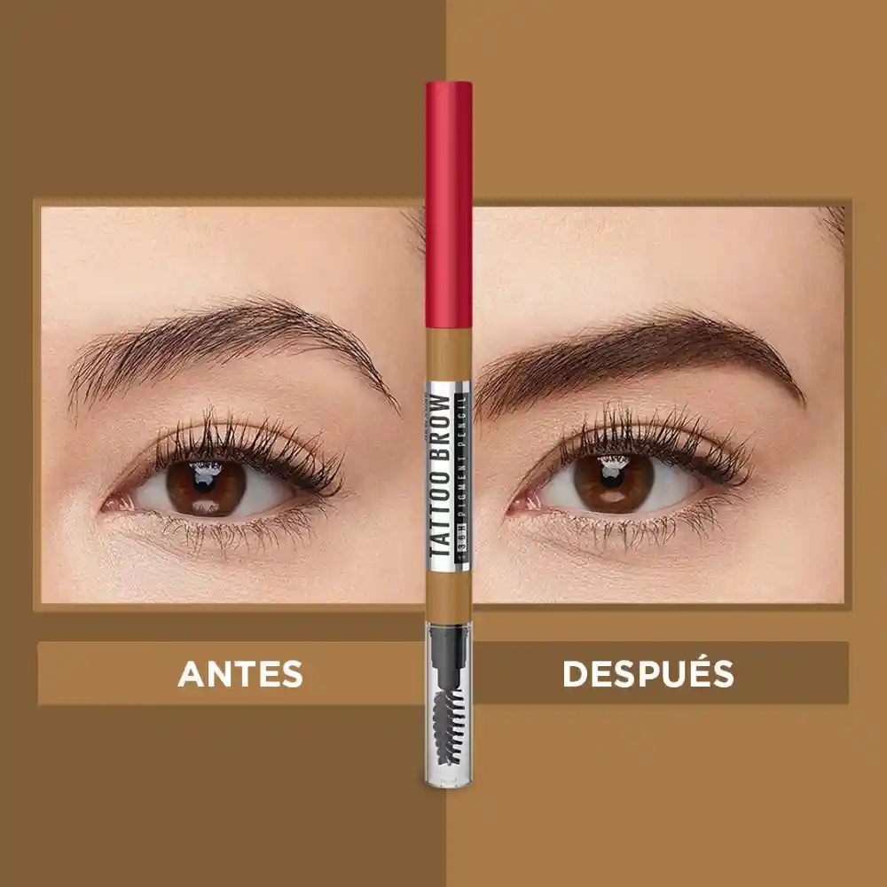 Lapiz Delineador De Cejas Maybelline Eye Studio Tattoo Brow 36 hrs Light Brown