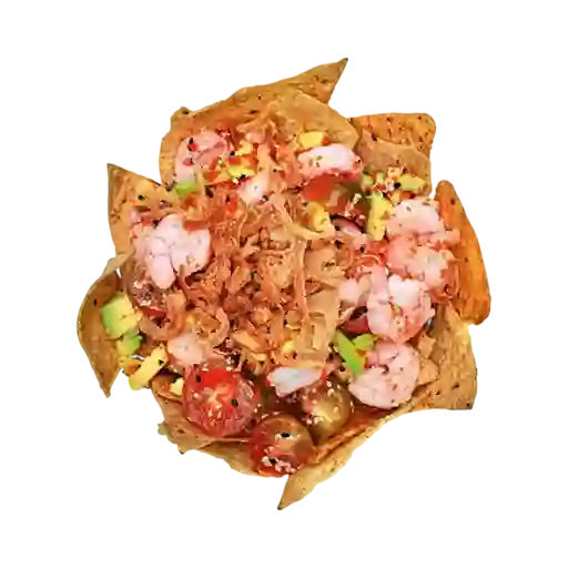 Camarones y Aguacate Nacho Bowl