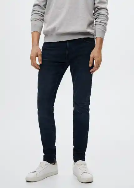 Pantalón Jean Jude Blue Black Talla 38 Hombre Mango