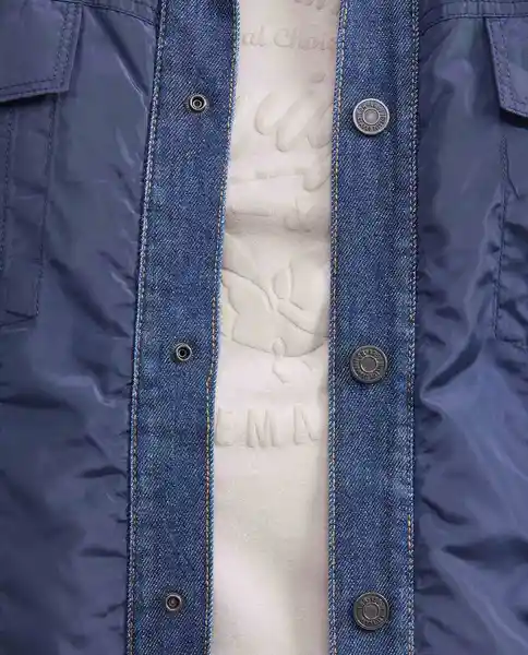 Chaqueta Trucker Denim Azul Dark Ultra Oscuro Talla M Chevignon