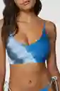 ONeill Top Bikini of The Wave Women Azul Talla S