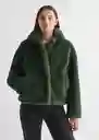 Abrigo Sherpa Verde Pastel Talla 19 Teen Niñas Mango