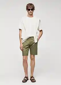 Bermuda Gracia-H Khaki Talla 38 Hombre Mango