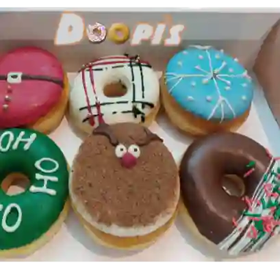 Caja X 6 Donuts Light Especial Navidad