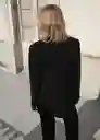 Blazer Americana Iguana Negro Talla XS Mujer Mango