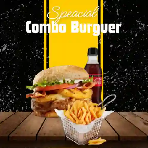 Bacon Hawai + Papas + Coca Cola