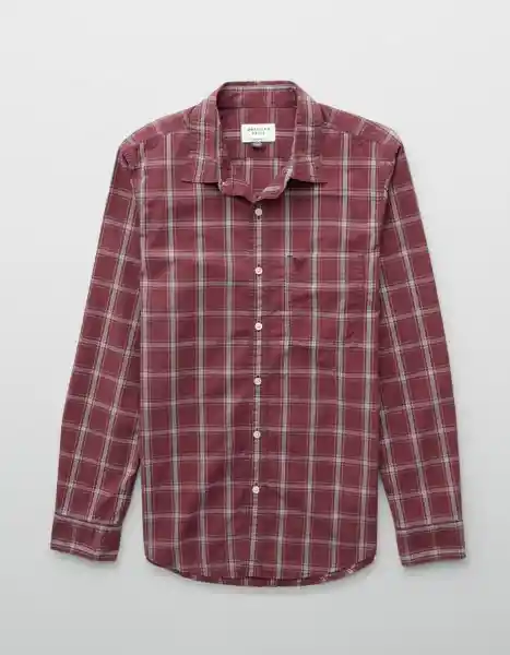 Camisa Hombre Vinotinto Talla Medium 2722683 American Eagle