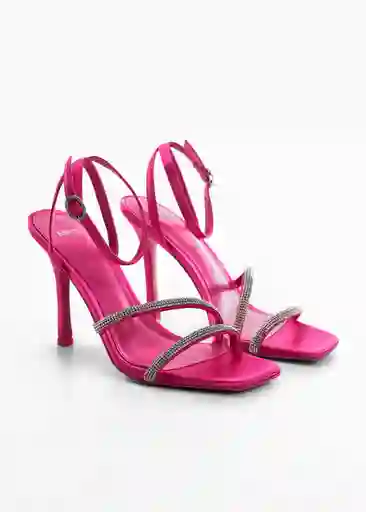 Sandalias Maybef Fucsia Talla 39 Mujer Mango