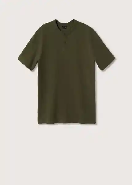 Polo Rosip Khaki Talla L Hombre Mango