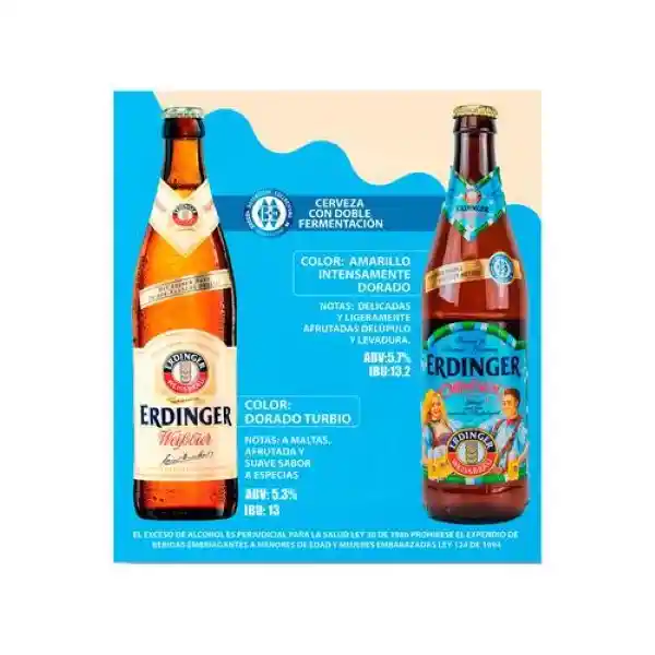 Erdinger Pack Cerveza Weissbier y Oktoberfest