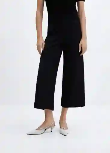 Pantalón Cintia Negro Talla S Mujer Mango