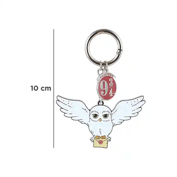 Llavero Metálico Serie Harry Potter Hedwig Miniso