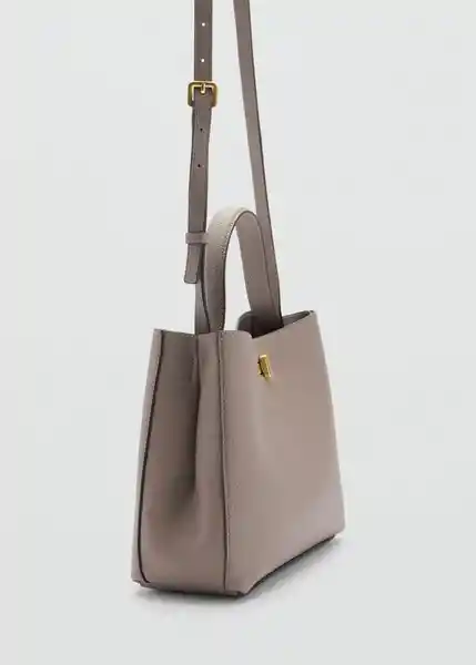 Bolso G Pedra Taupe Talla 99 Mujer Mango