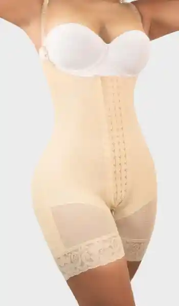 Faja Corta Refuerzo Abdominal NBEIGE2XS F-00463 Fajasmyd