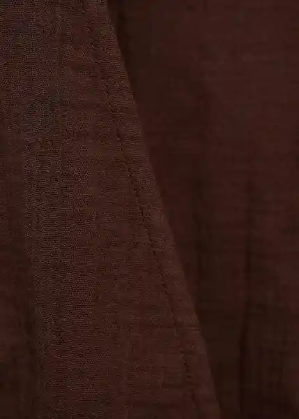 Top Corfu Chocolate Talla XS Mujer Mango