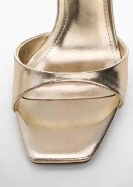 Sandalias Olen1 Oro Talla 39 Mujer Mango