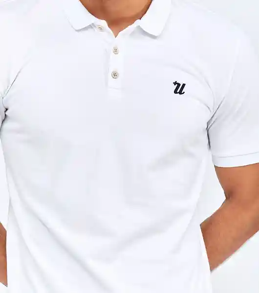 Unser Camiseta Polo Blanco Talla L 823772