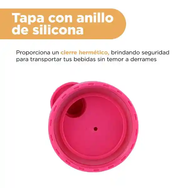 Vaso Plástico Púrpura y Rosa 2100 mL Miniso