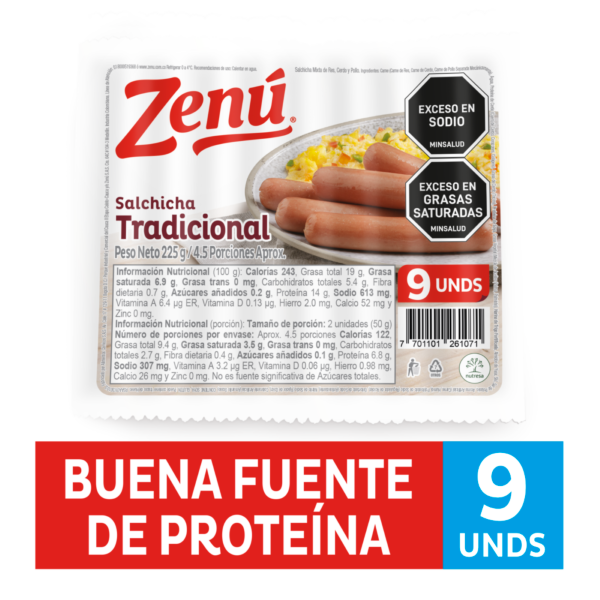 Zenu Salchicha Tradicional 225g