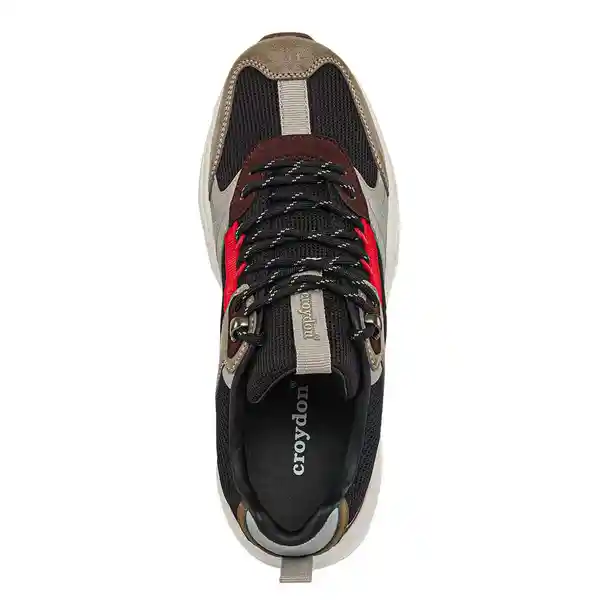 Croydon Tenis Reziko Hombre Negro Talla 41