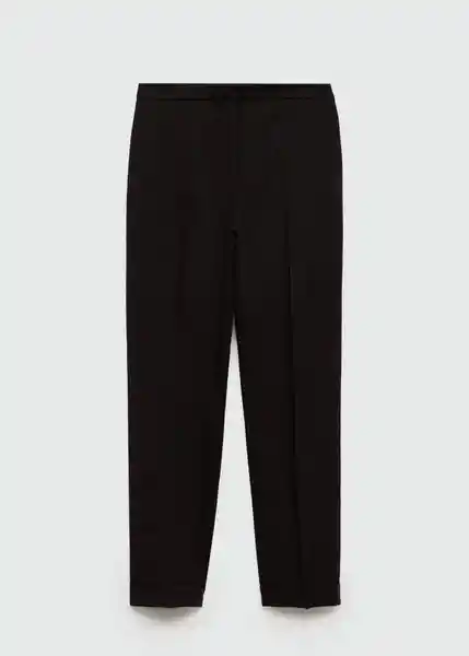 Pantalón Boreal Negro Talla 38 Mujer Mango